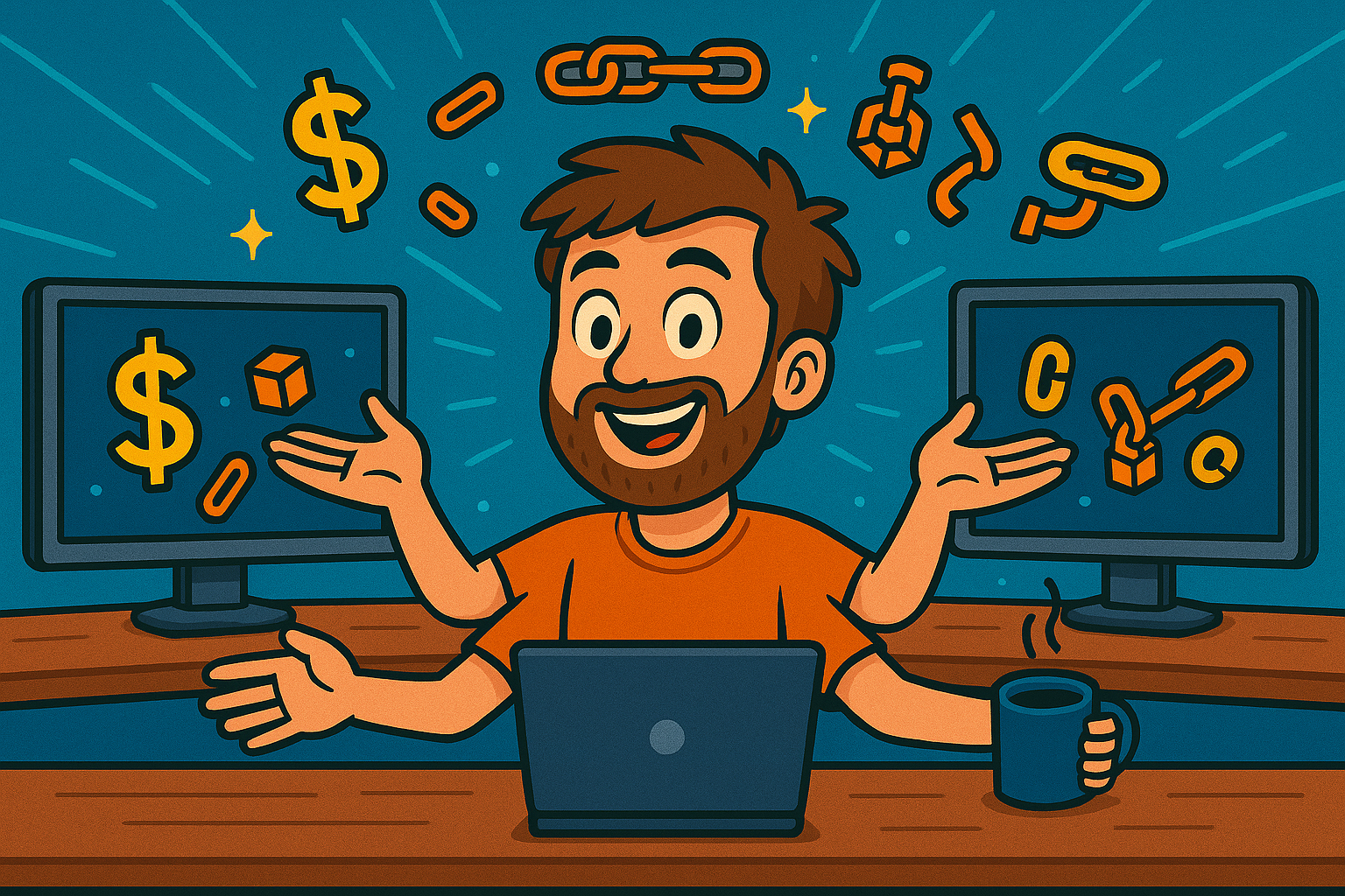 Juggled freelance projects while diving into blockchain research
